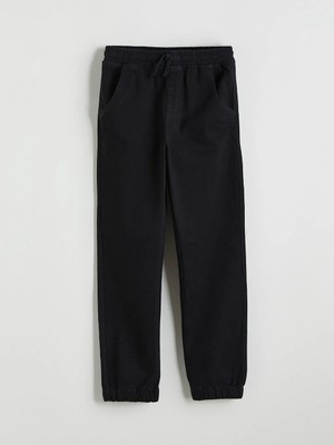 LC Waikiki Lcw Kids Siyah Beli Lastikli Erkek Çocuk Jogger Jean Pantolon