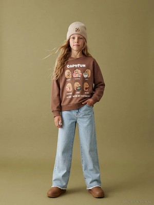 LC Waikiki Lcw Kids Mavi Wideleg Kız Çocuk Jean Pantolon