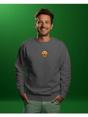 Muhtar Store Golden Retriever Baskılı Oversize Sweatshirt – Sevimli Köpek Desenli Unisex