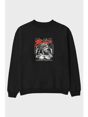 Ankhises Brave Ön Baskılı Oversize Sweatshirt Erkek Kadın Unisex