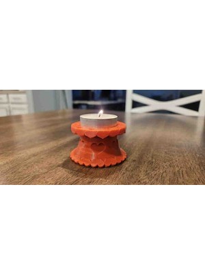 Talaşoğlu Kalp Desenli Tealight Mumluk – Petg Dekoratif Mumluk (Çok Renk Seçenekli)