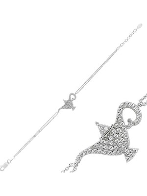 Calperia 925 Ayar Gümüş Sihirli Lamba Bileklik