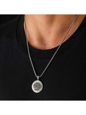 Calperia Gümüş Ismi Azam Duası Kolye