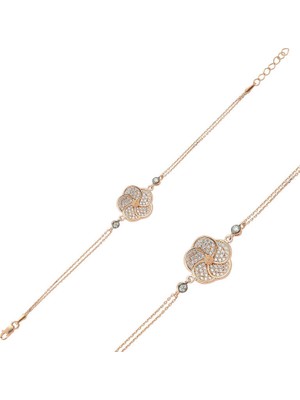 Calperia ​925 Ayar Gümüş Rose Papatya Bileklik