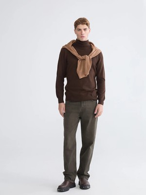 LC Waikiki Lcw Jeans Kahverengi 745 Baggy Fit Erkek Jean Pantolon