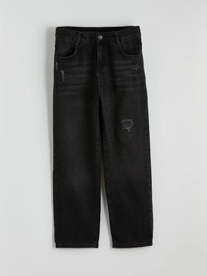 LC Waikiki Lcw Kids Siyah Erkek Çocuk Loose Fit Jean Pantolon