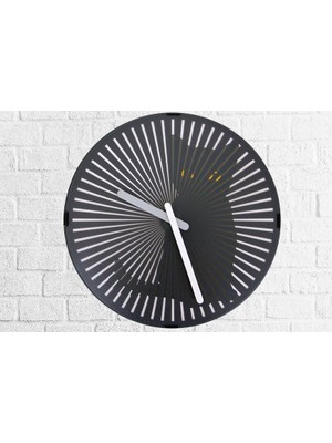 Calperia Saat Hareketli Kedi Sesli Duvar Saati Kedili Dekoratif Hediyelik