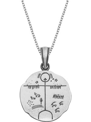 Calperia Gümüş Gök Tengri Kolye