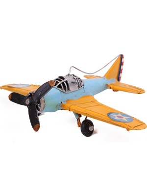 Calperia Dekoratif Metal Uçak