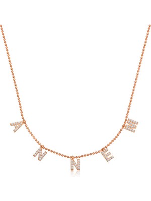 Calperia ​925 Ayar Gümüş Annem Yazılı Bayan Gümüş Kolye