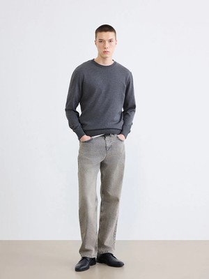 LC Waikiki Lcw Jeans Gri 745 Baggy Fit Erkek Jean Pantolon