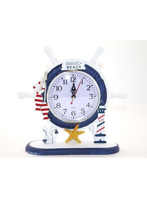 Calperia Ahşap Marin Dümenli Saat