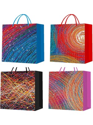 Calperia Ipli Karton Çanta Büyük Boy