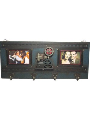 Calperia Dekoratif Metal Askı Çerçeveli Sinema Temalı Hediyelik