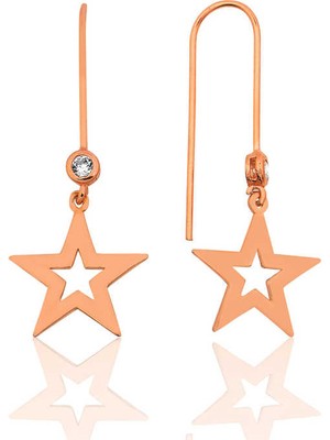 Calperia 925 Ayar Gümüş Yıldız Küpe