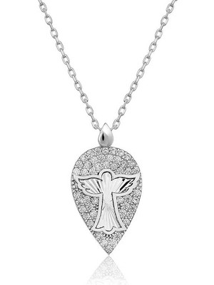 Calperia ​925 Ayar Gümüş Melek Damla Kadın Gümüş Kolye