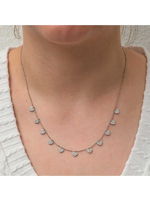 Calperia Gümüş Kalpli Şans Kadın Kolye