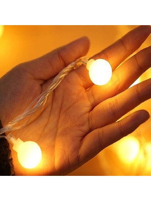 Calperia Dekoratif Fişli Top LED Işık Yılbaşı Aydınlatma 5 Metre