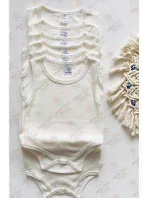 Miyakidsworld Unısex Iç Atlet Set Dört Mevsim Yumuşak Dokulu Büyük Boy Çıtçıtlı Body 5 Li Paket