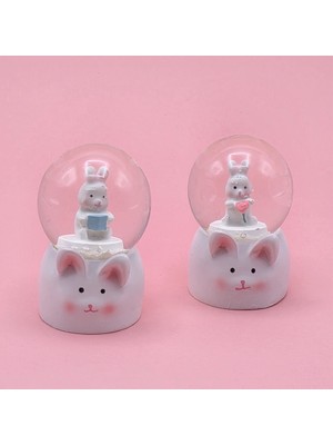 Calperia Mini Boy Tavşan Tasarımlı Kar Küresi