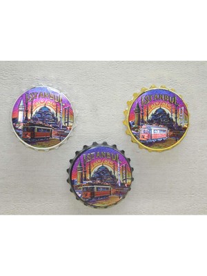 Calperia Istanbul Temalı Metal Magnet