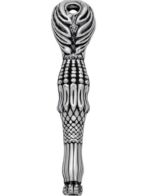 Calperia Gümüş Girdap Desenli Tesbih Imamesi