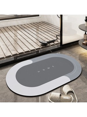 Calperia Şık Tasarım Sihirli Su Emici Banyo Lavabo Tuvalet Paspası Kaymaz Tabanlı