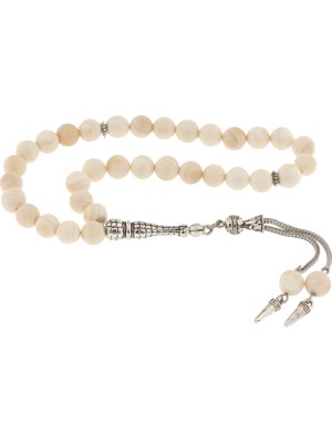 Calperia ​doğaltaş Metal Püsküllü Sedef Taşlı Tesbih