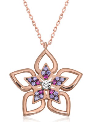 Calperia ​925 Ayar Gümüş Çiçek Kadın Gümüş Kolye