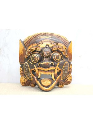 Calperia Ahşap Duvara Asmalı Maske