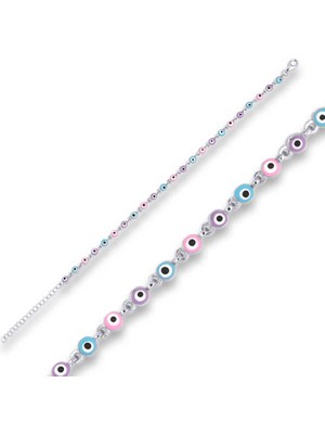 Calperia ​925 Ayar Gümüş Nazar Boncuklu Bileklik