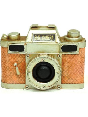 Calperia Dekoratif Metal Fotoğraf Makinesi Biblo Ev Ofis Hediyelik