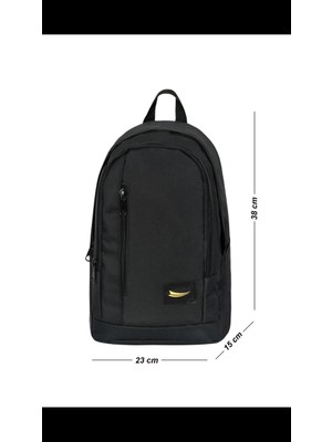 Calperia Modern Tasarım Mini Spor Sırt Çantası Suluk Gözlü Sıyah