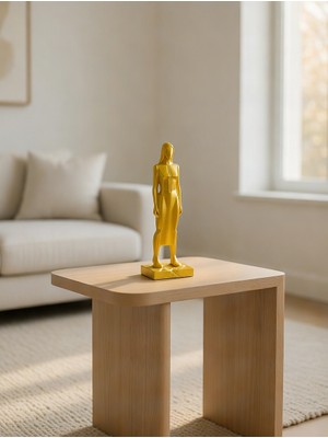 Güçlü Kadın Figürü Biblosu - Modern Dekoratif Masa Üstü Heykel - 3b Baskı