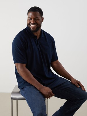 Lc Waikiki Yeni Sezon Büyük Beden Polo Yaka %100 Pamuk Erkek Tişört