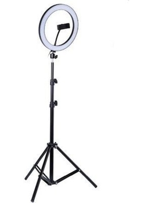 Calperia Selfie LED Işık 10INÇ Youtube,makyaj,kuaför 26CM-2M Stand