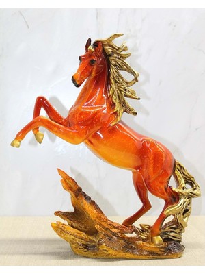 Calperia Polyester Şahlanmış At Figürü