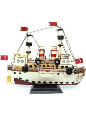 Calperia Metal Gemi Biblo Dekoratif Hediyelik