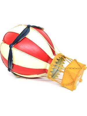 Calperia Dekoratif Metal Sıcak Hava Balonu Vintage Biblo Ev Ofis Hediyelik