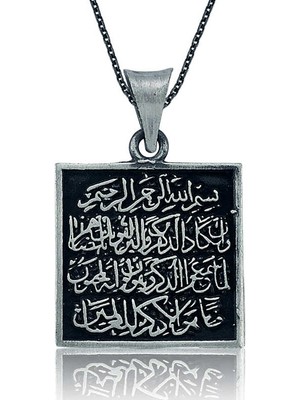 Calperia 925 Ayar Gümüş Nazar Duası Kadın Gümüş Kolye