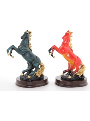 Calperia Polyester Şahlanmış At Figürü