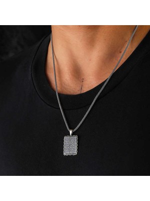 Calperia Gümüş Ayetel Kürsi Kolye