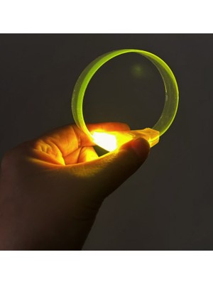 Calperia 3 Modlu Pilli LED Işıklı Esnek Parti Bilekliği Sarı