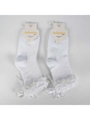 Katamino Ayçıl Aks. Kız Soket Çorap K22230 Beyaz