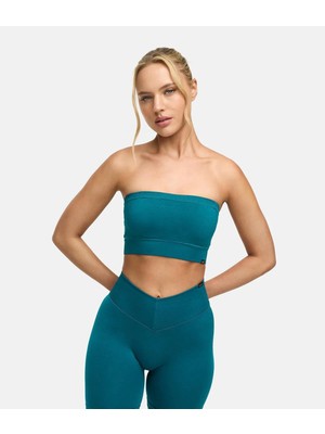 Oace Yüksek Bel Dikişsiz Spor Tayt - Turkuaz