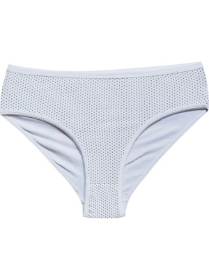 DS LLC Pamuklu Geniş Kenarlı Likralı Desenli Bato Kadın Külot Desen 8 DSLLC34-43TX