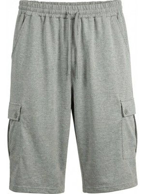 Maruf Shop Erkek Büyük Beden Kargo Cepli Penye Kapri