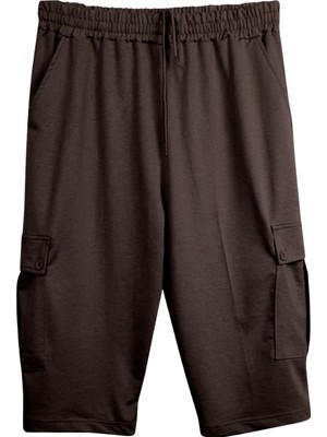 Maruf Shop Erkek Büyük Beden Kargo Cepli Penye Kapri