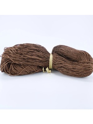 DS LLC Kahverenk Renk Çile Kağıt Ip Çanta Ipi Supla Ipi  No:43 - (550-600 Gr) DSLLC34-43TX