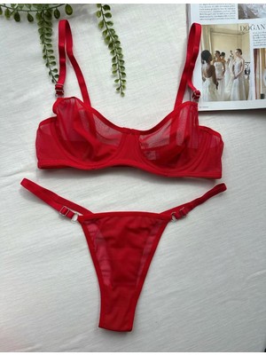 Kırmızı Tül Takım